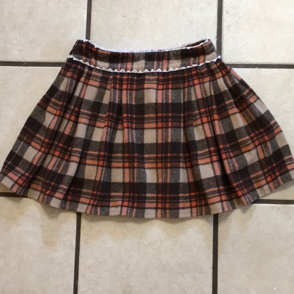 Pumpkin Spice Fuzzy Plaid Miniskirt!